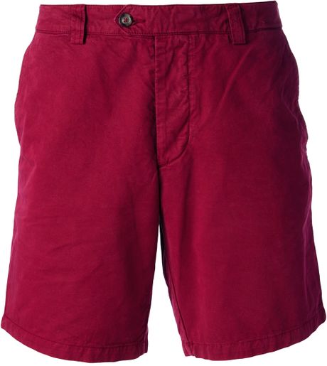 Ami Cargo Shorts in Red for Men | Lyst