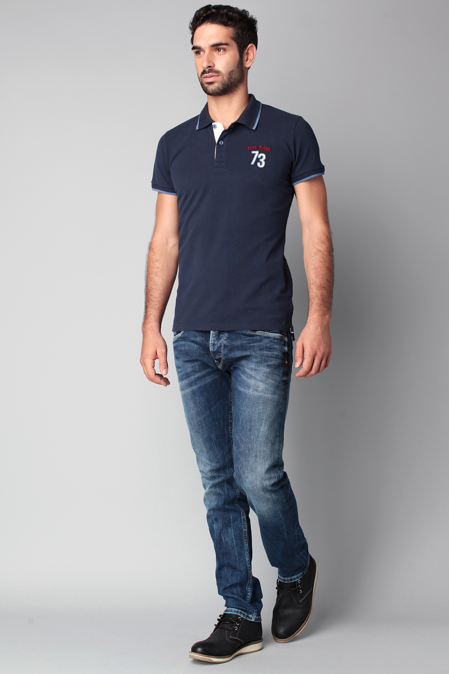 Pepe jeans Polo Shirt in Blue for Men | Lyst