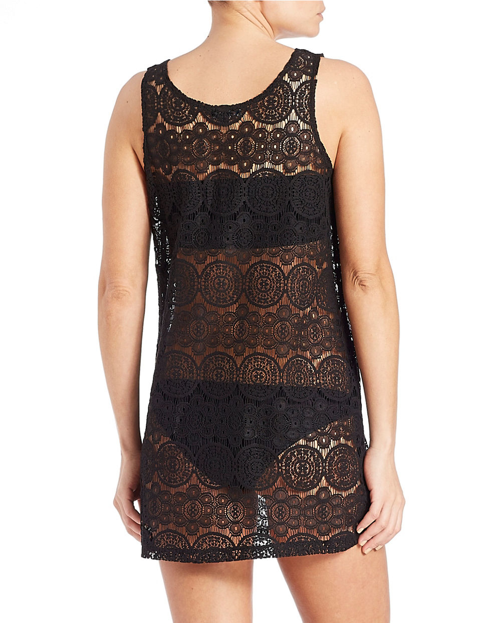 J valdi Crocheted Coverup in Black Lyst