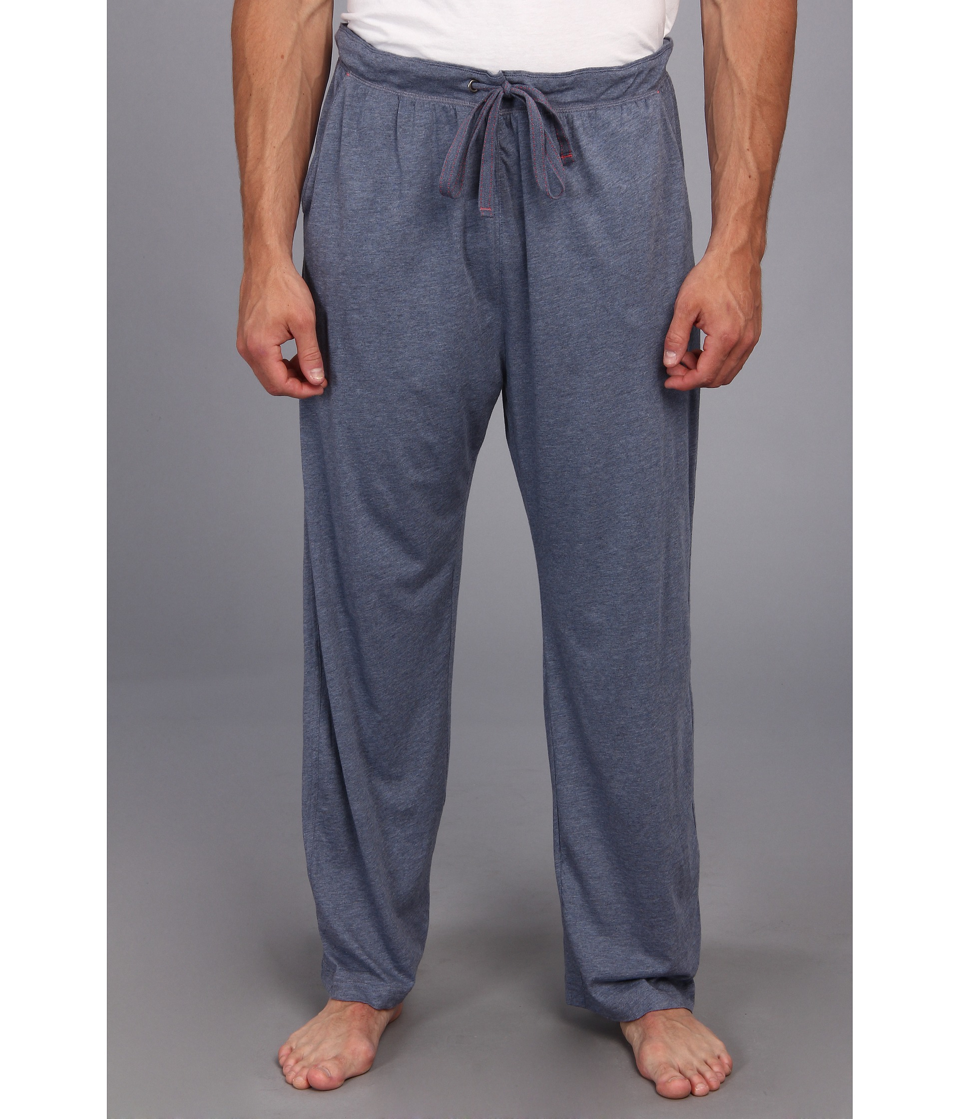 Tommy Bahama Big Tall Heather Cotton Modal Jersey Lounge Pant In Blue
