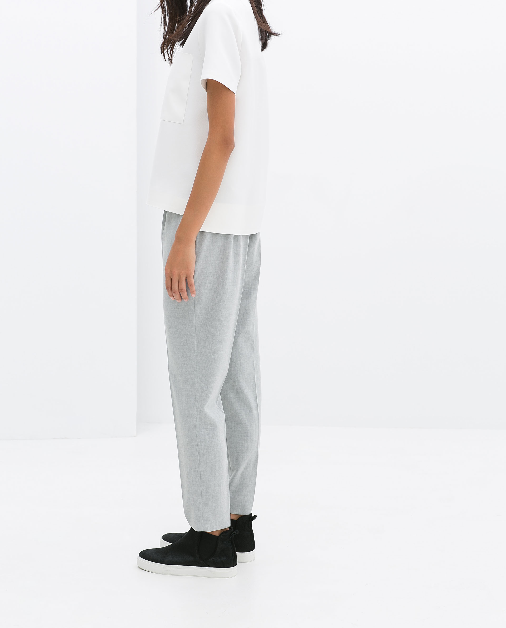 zara drawstring trousers