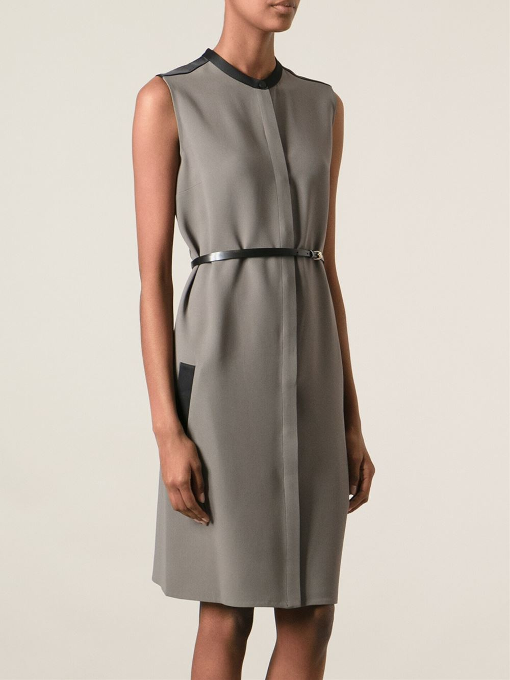 Lyst Victoria, Victoria Beckham Belted Dress in Green