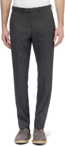 J.crew Bowery Slim-Fit Prince Of Wales Check Wool Trousers in Gray for ...