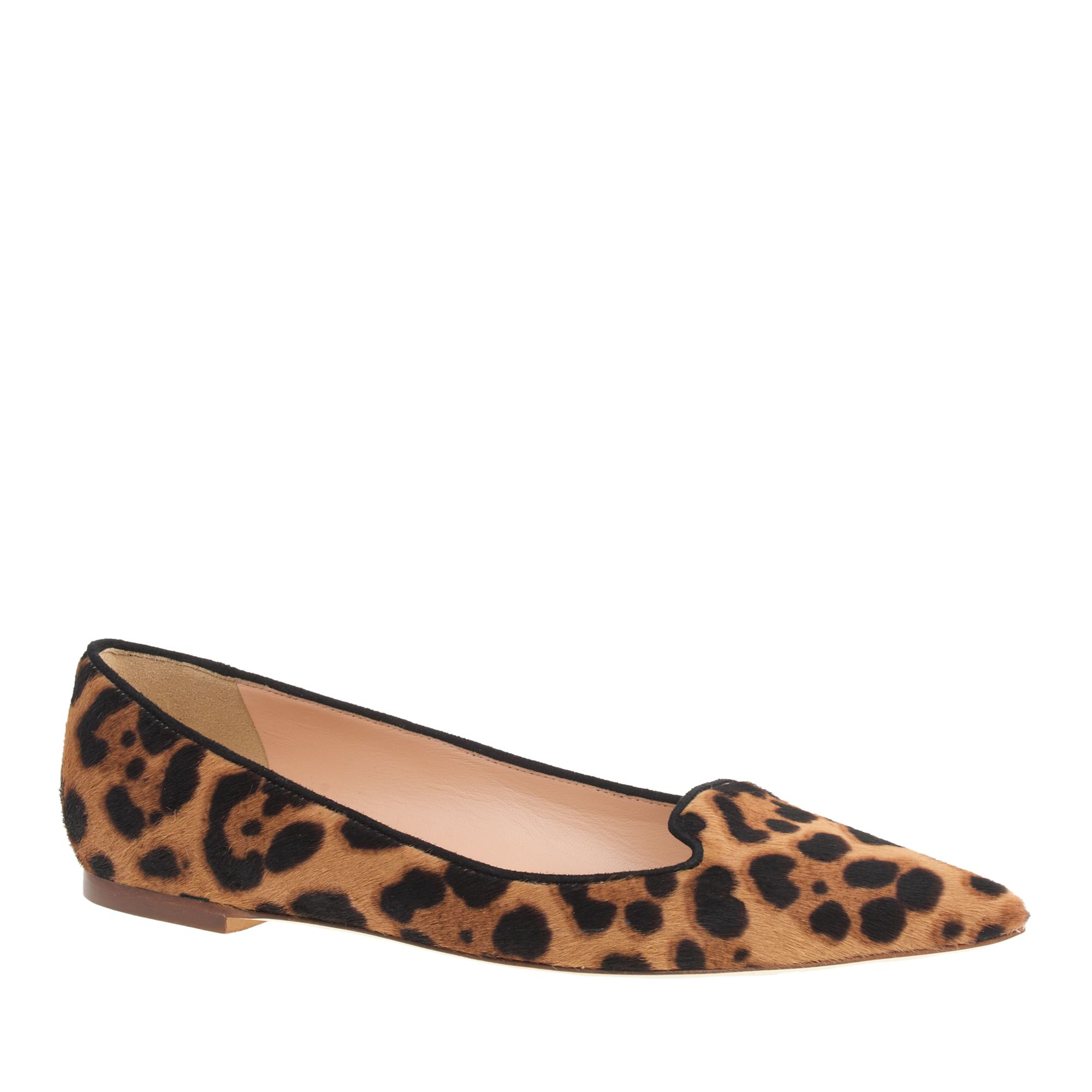 J.crew Collection Harper Calf Hair Flats in Animal (hazelnut leopard ...