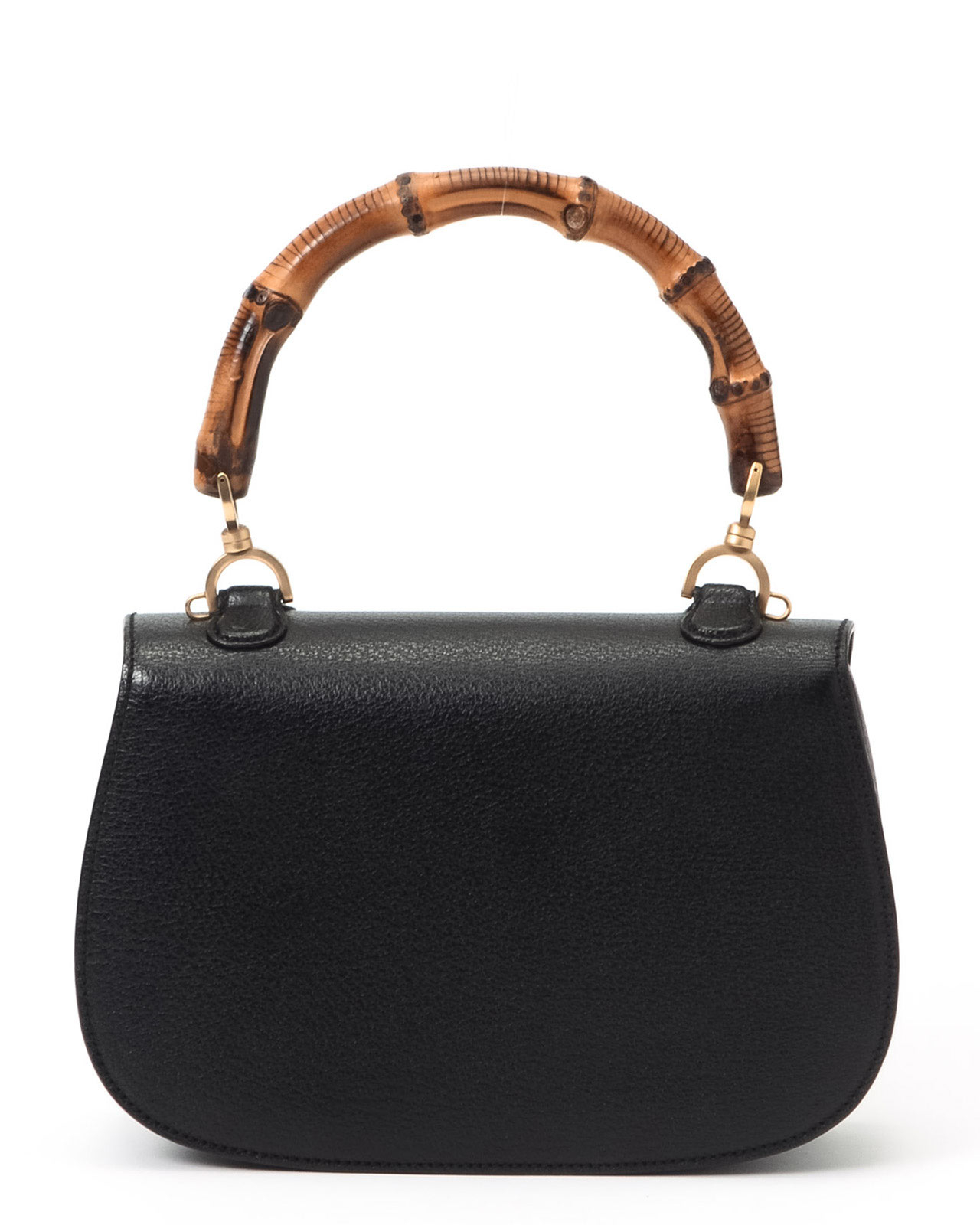 Lyst - Gucci Bamboo Handle Handbag in Black