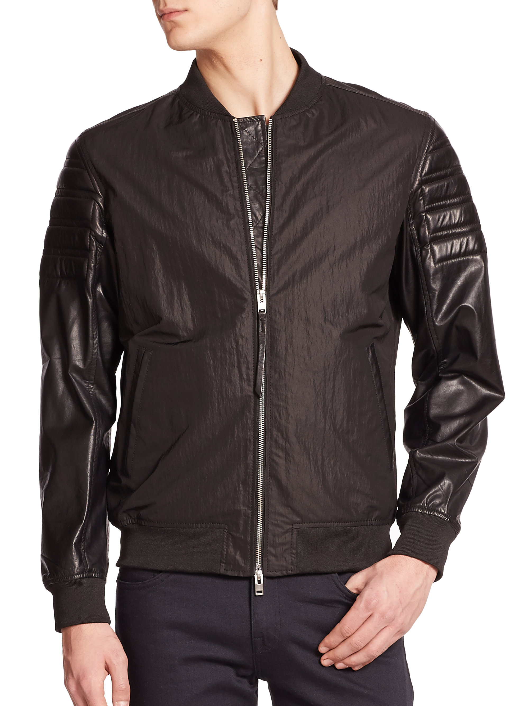 J.lindeberg Bomber Jacket in Black for Men | Lyst