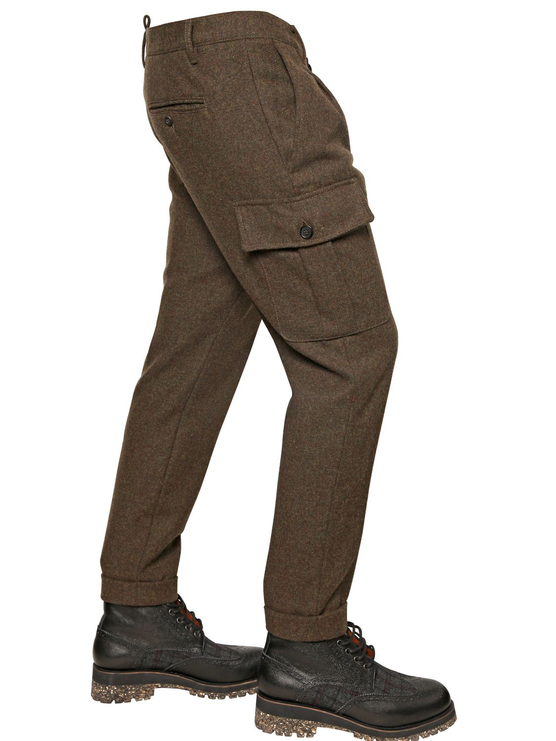 men's wool cargo pants