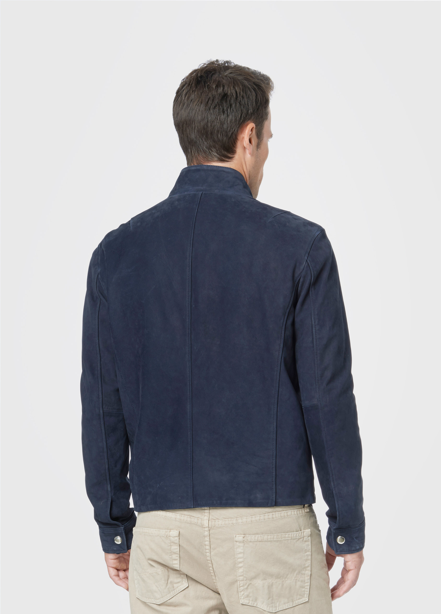 Download Lyst - Vince Harrington Suede Jacket in Blue for Men