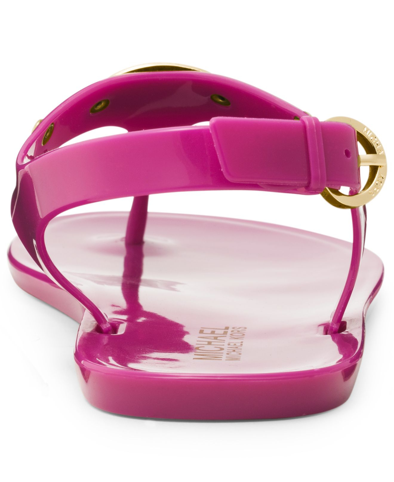 Michael Kors Michael Plate Jelly Sandals in Pink - Lyst