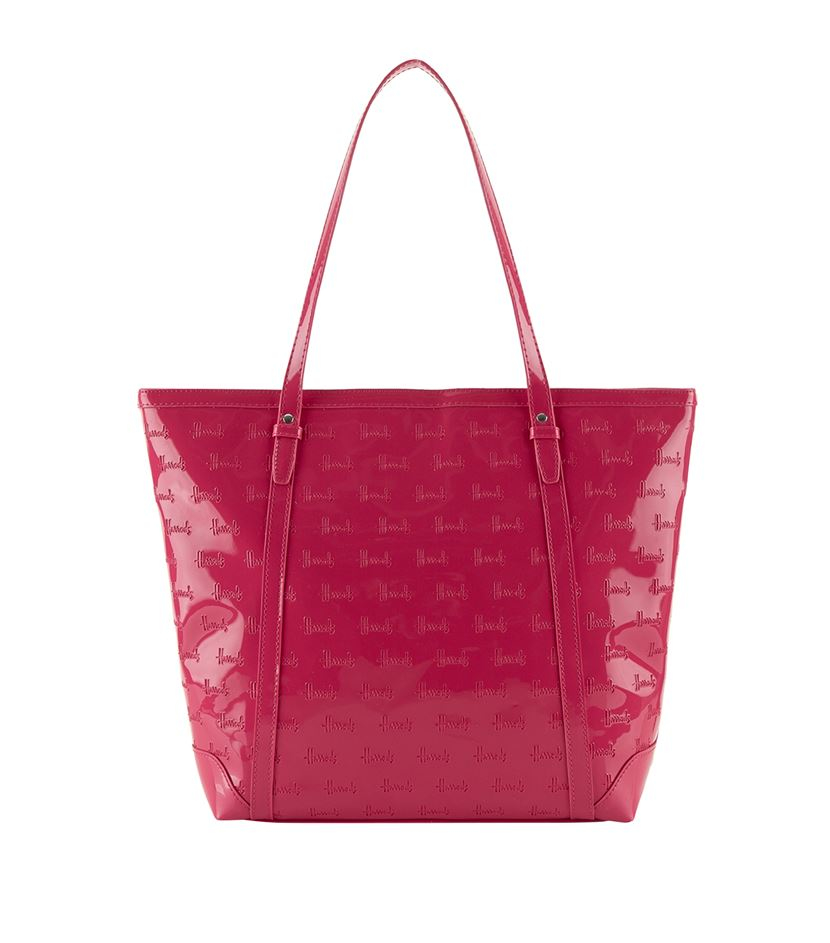 Harrods Debossed Logo Tote Bag in Pink Lyst