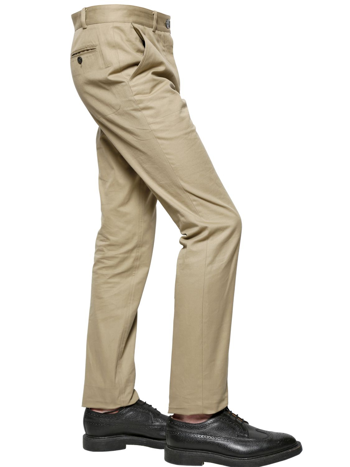 Lyst Thom Browne Cotton Canvas Pants in Natural for Men