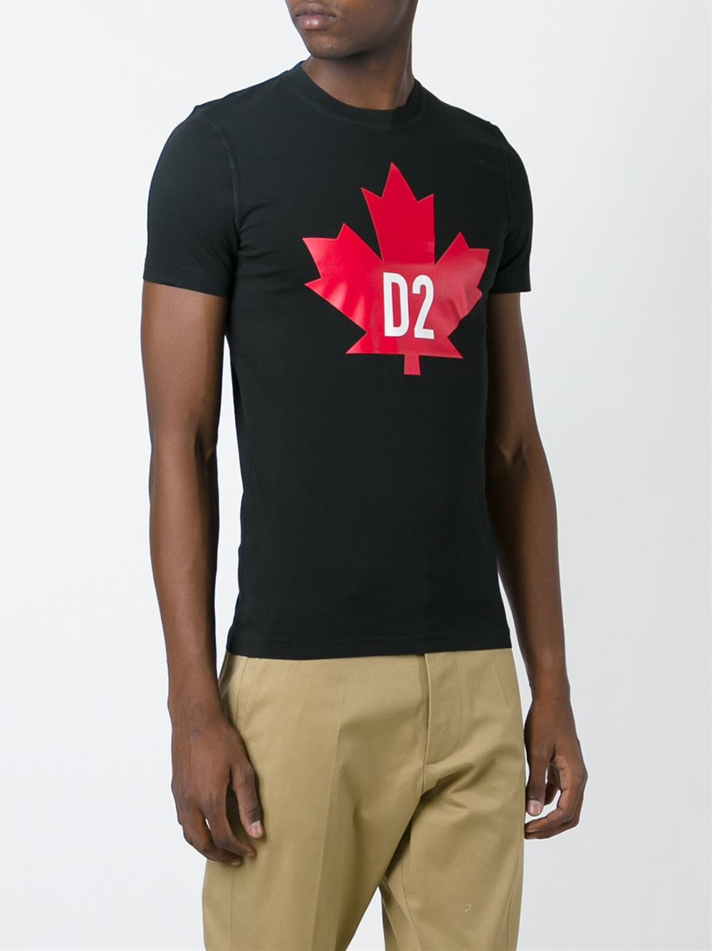 Red Dsquared² Print Men In For Leaf Lyst T Shirt XikPuOZ