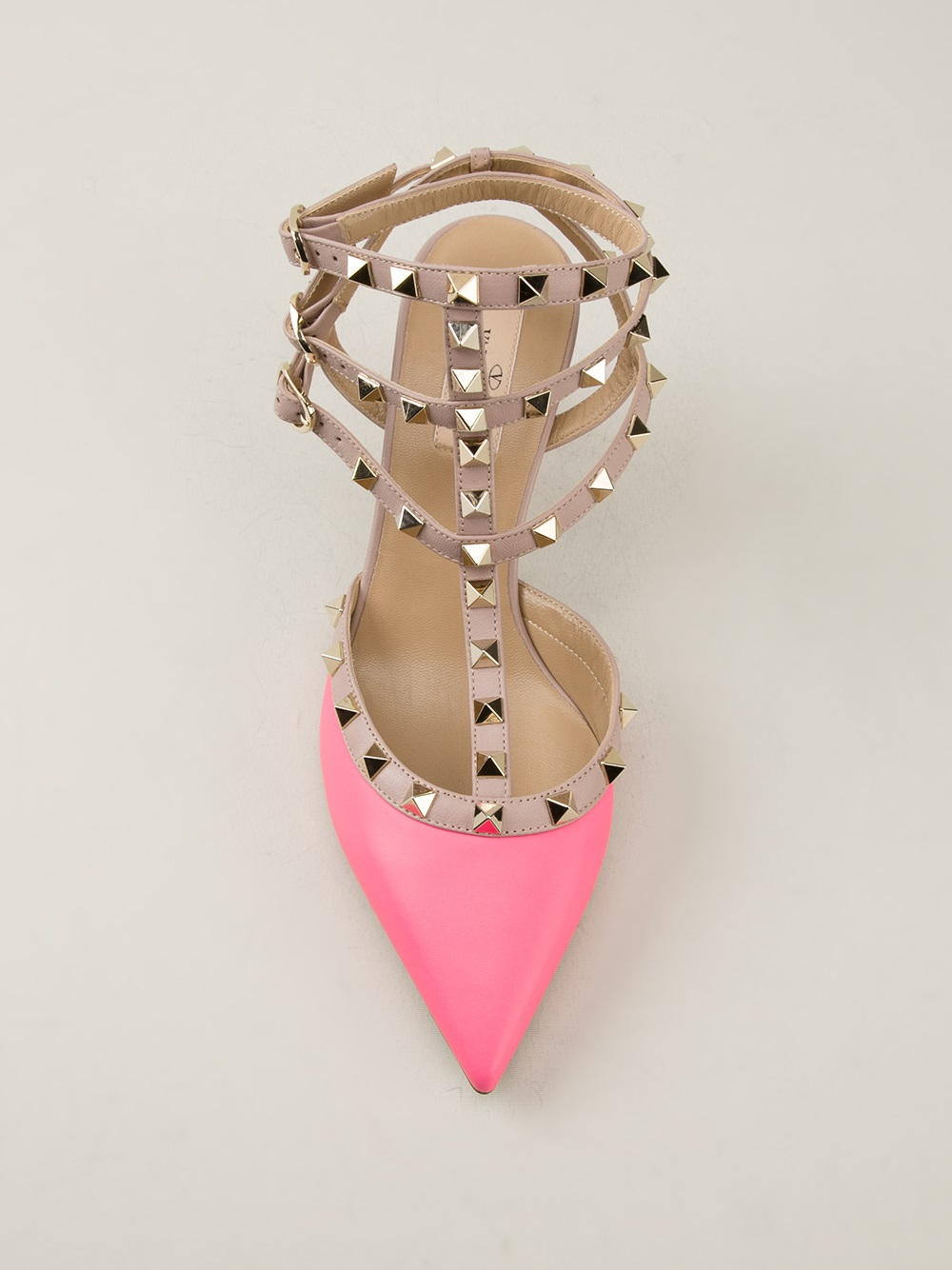 Lyst Valentino Rockstud Pump in Pink