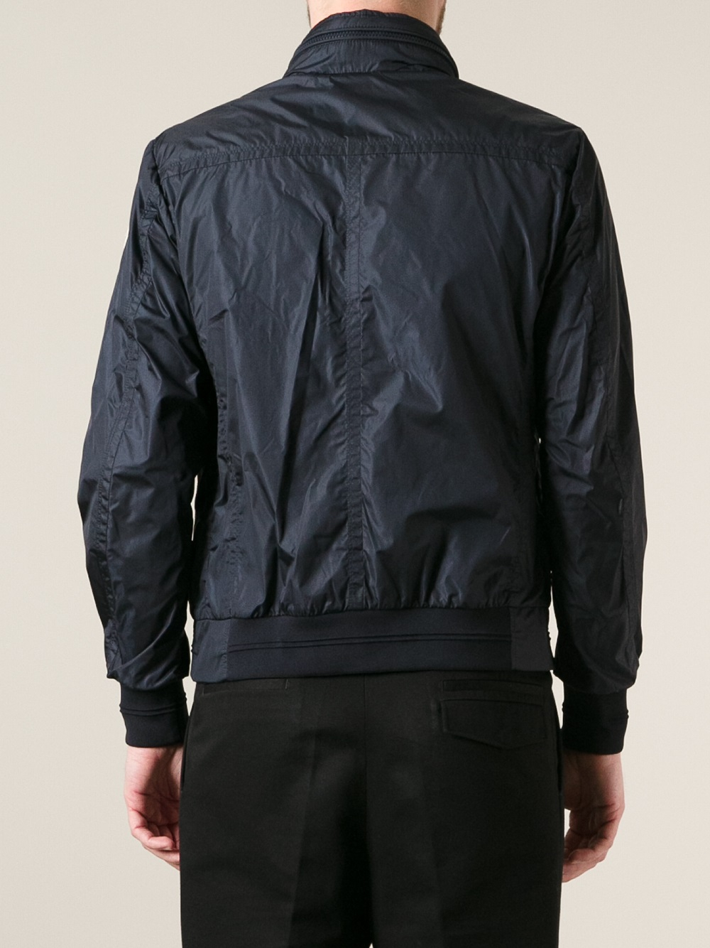 Lyst - Moncler Bomber Jacket in Blue for Men