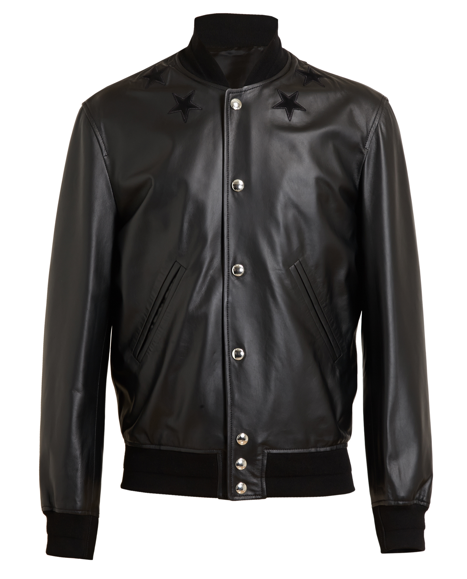 Givenchy Leather Bomber Jacket in Black for Men (khaki) | Lyst