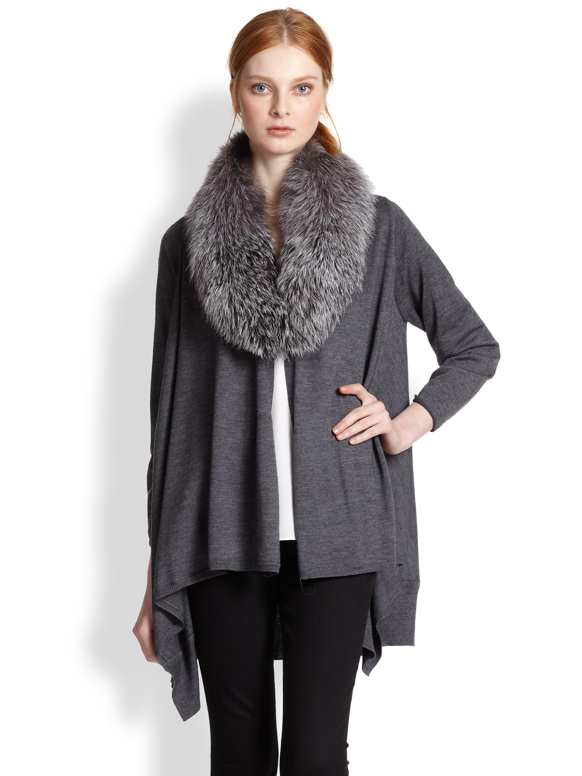 cardigan fur collar sweater cardigan fur collar sweater