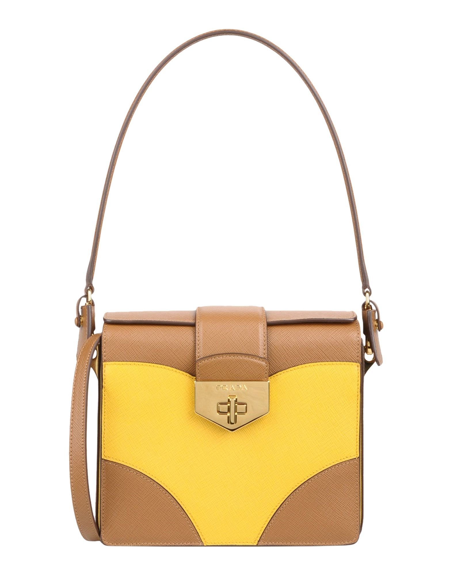 prada cleo bag yellow