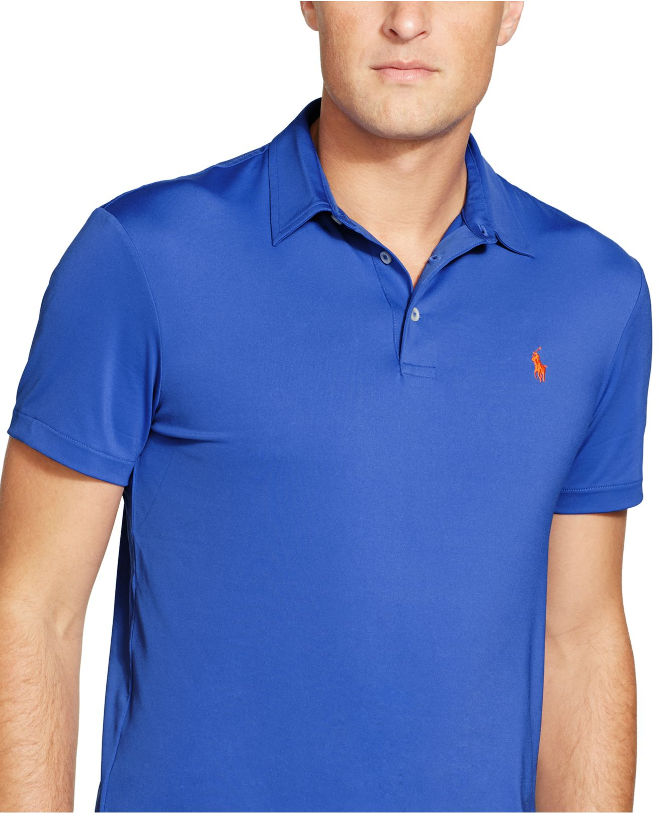 Lyst - Polo ralph lauren Big & Tall Performance Polo Shirt in Blue for Men