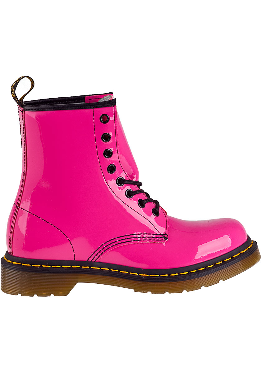 Lyst - Dr. Martens 1460 Lace-Up Boot Hot Pink Patent in Pink