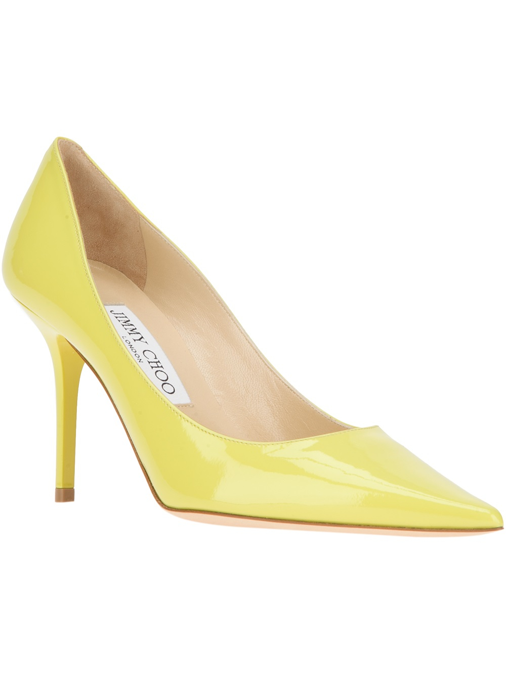 Jimmy choo Agnes Pump in Yellow Lyst