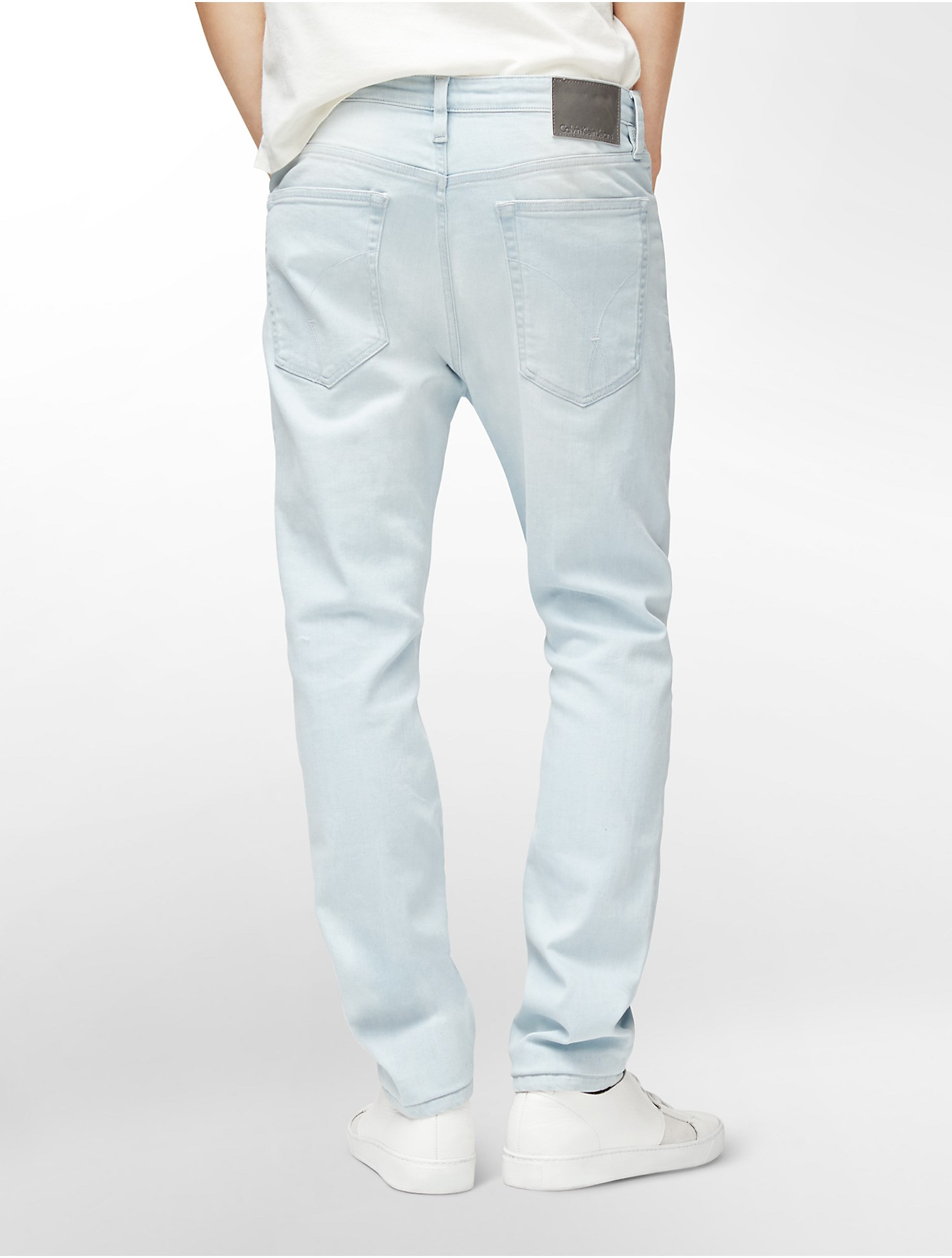 light blue jeans men's slim fit