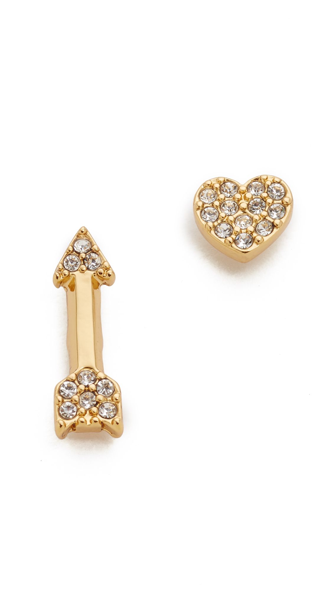 Lyst Kate Spade New York Love List Heart And Arrow Studs Earrings Gallery
