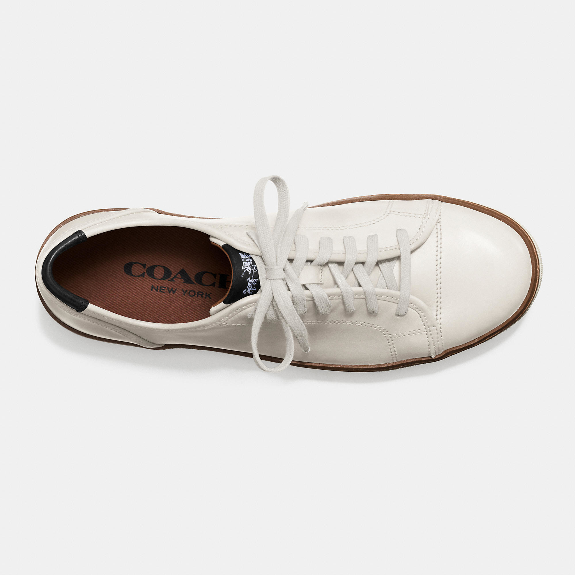 coach men's white sneakers