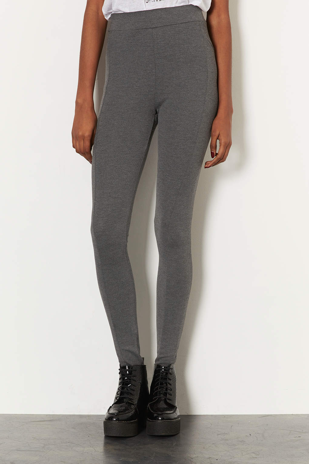 topshop grey ribbed joggers