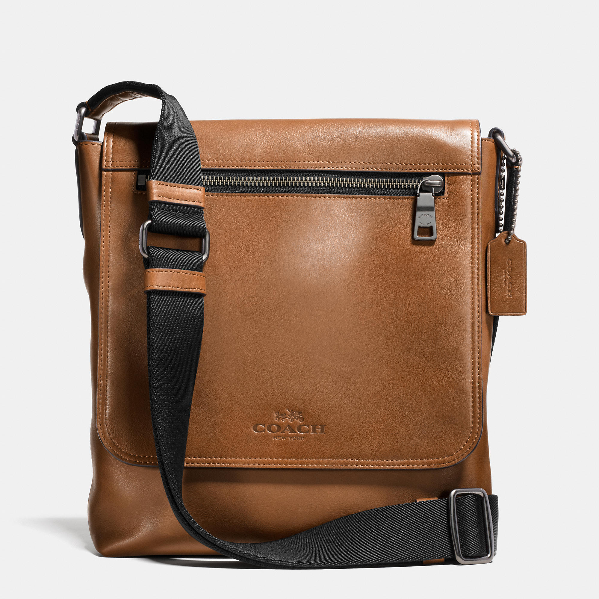Lyst Coach Sullivan Small Messenger In Sport Calf Leather in Brown