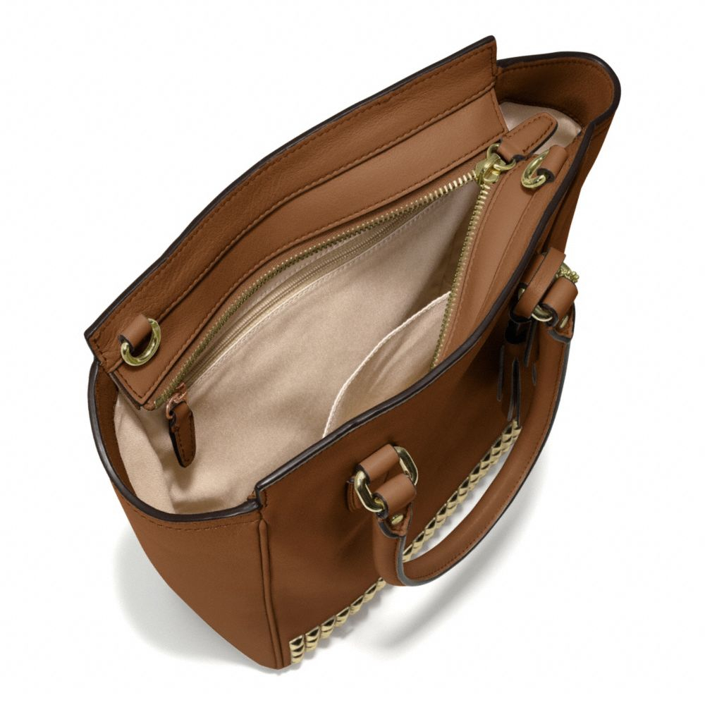 Coach Legacy Mini Tanner Crossbody in Studded Leather in Brown Lyst