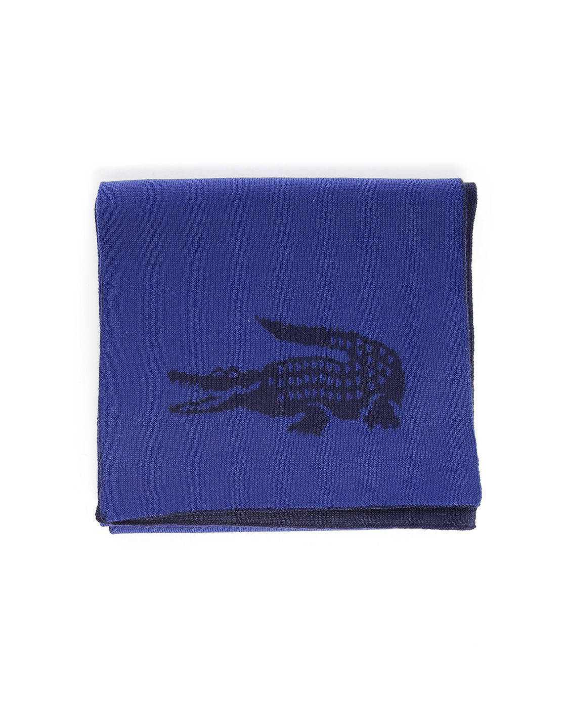 Lacoste Blue Reversible Scarf With Crocodile Logo in Blue for Men Lyst