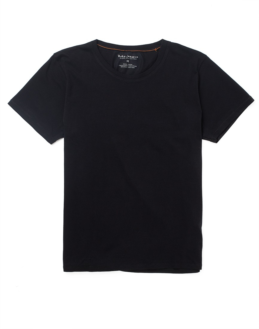 Black round neck t shirt