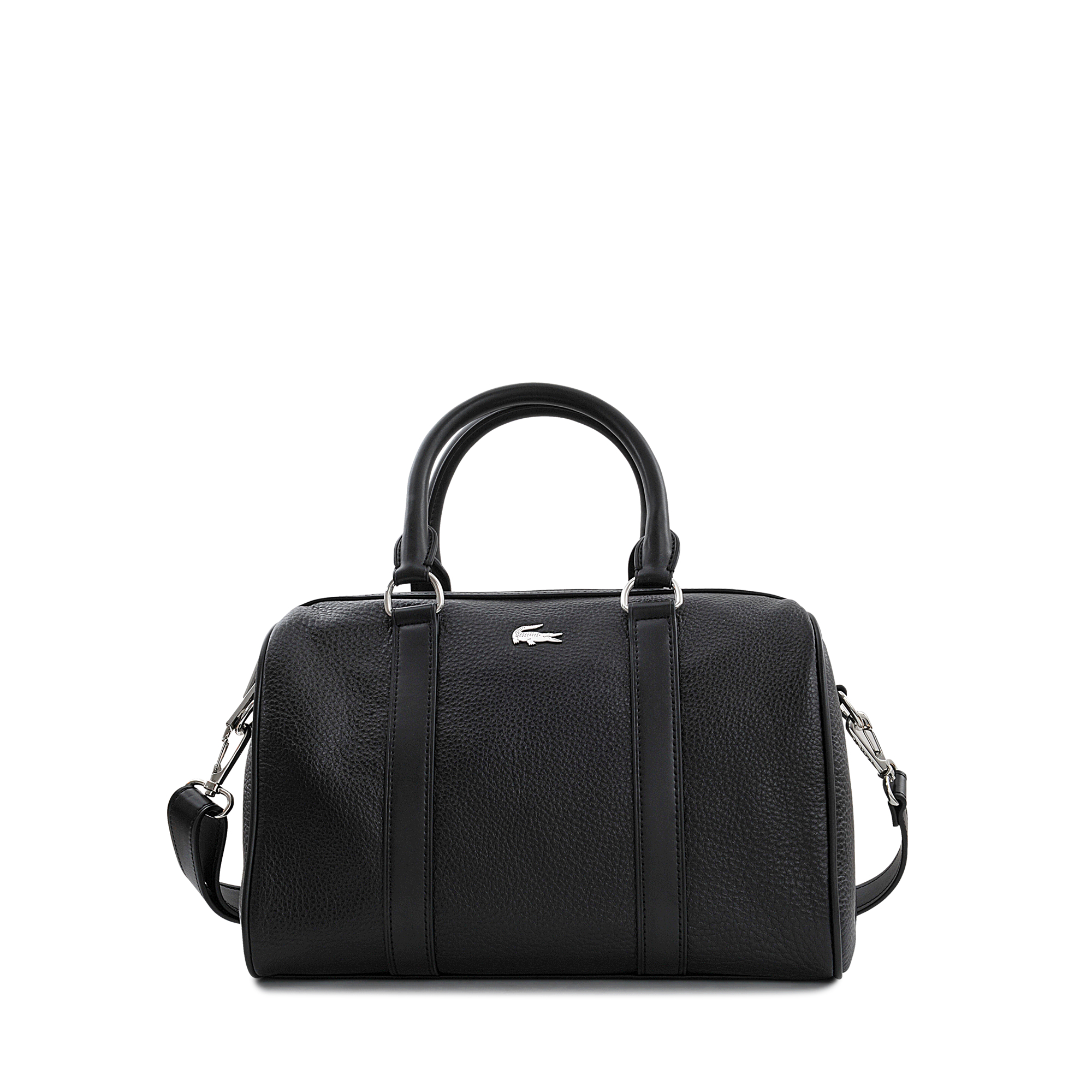 Lacoste Renée Medium Boston Bag in Black | Lyst