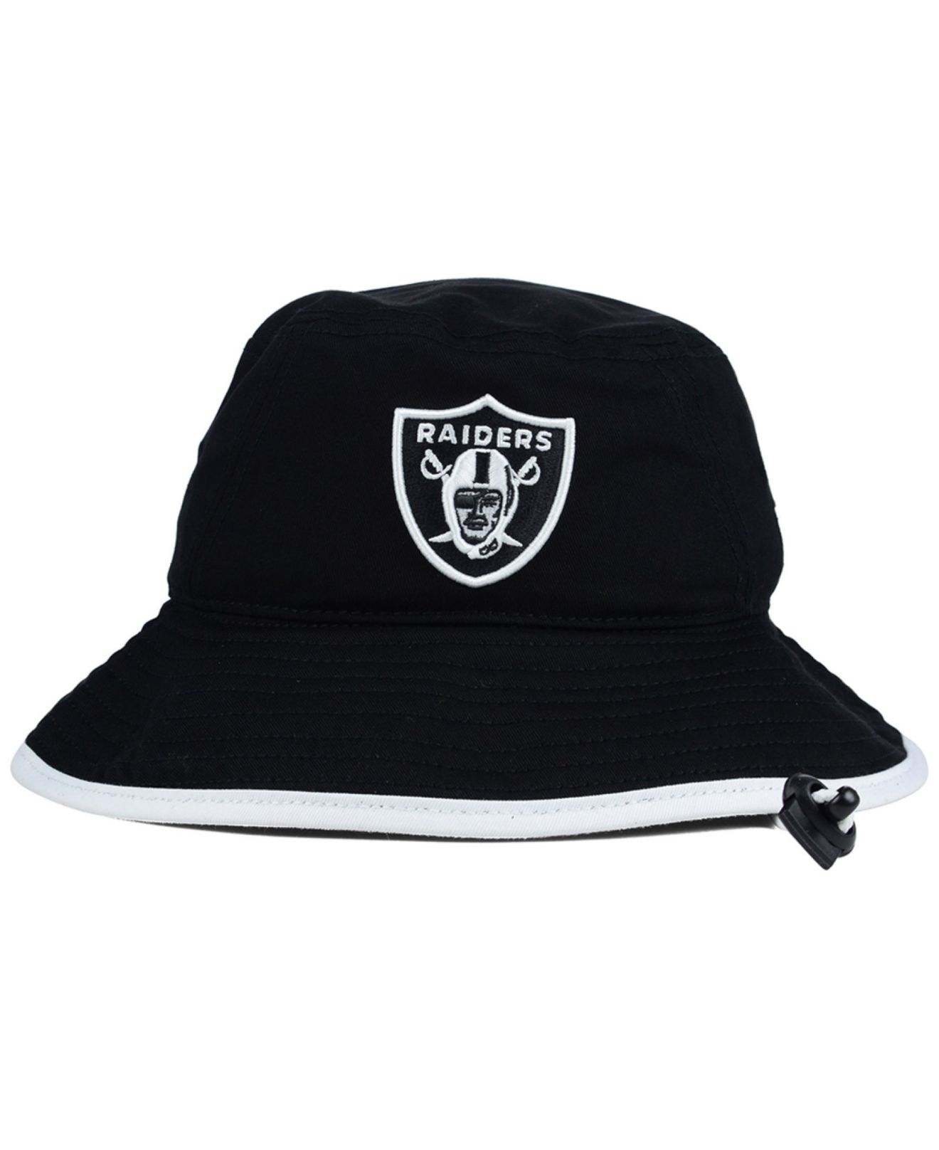 Lyst Ktz Oakland Raiders Nfl Black White Bucket Hat in Black