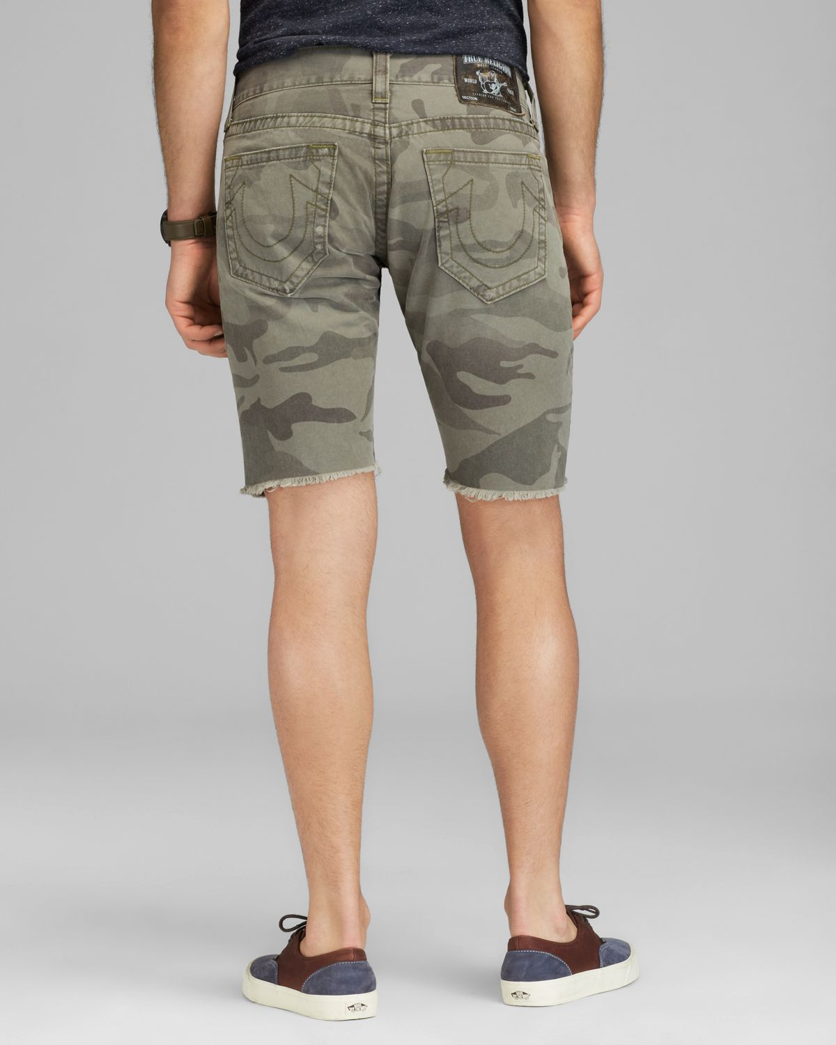 Lyst True Religion Shorts Geno Cut Off Slim Straight Fit in Camo in