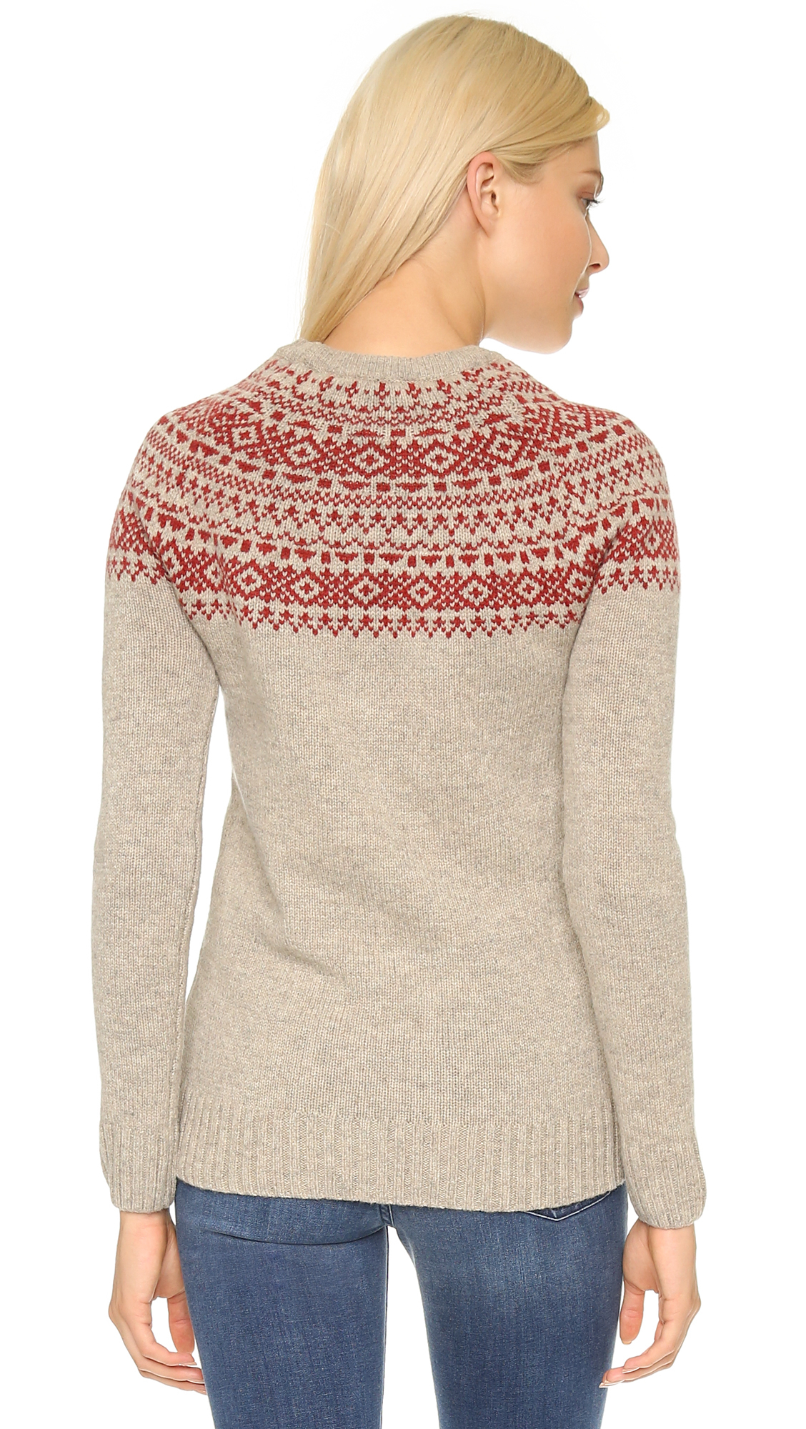 Lyst Penfield Freeman Crew Sweater Oatmeal in Natural