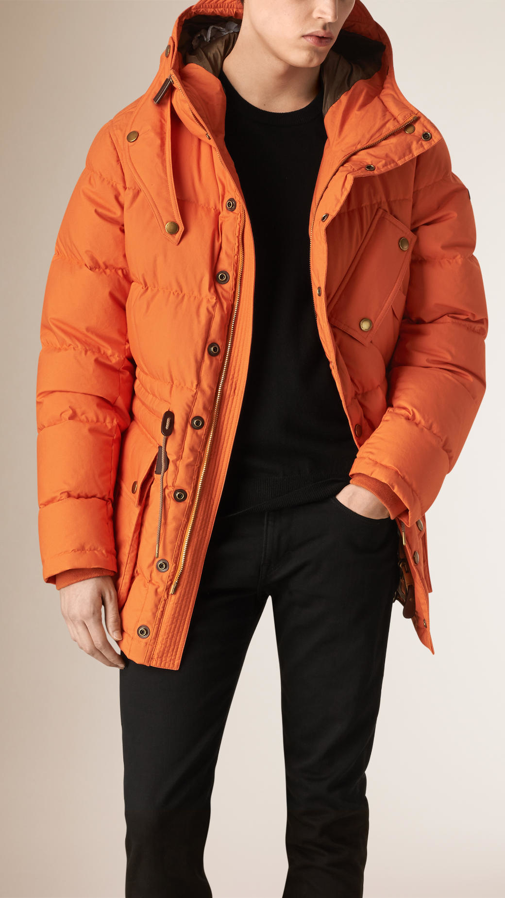 Extra Long Winter Mens Down Coats Outwear Casual Jacket