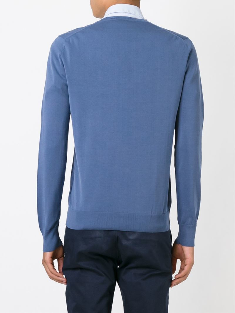 burberry sweater mens blue