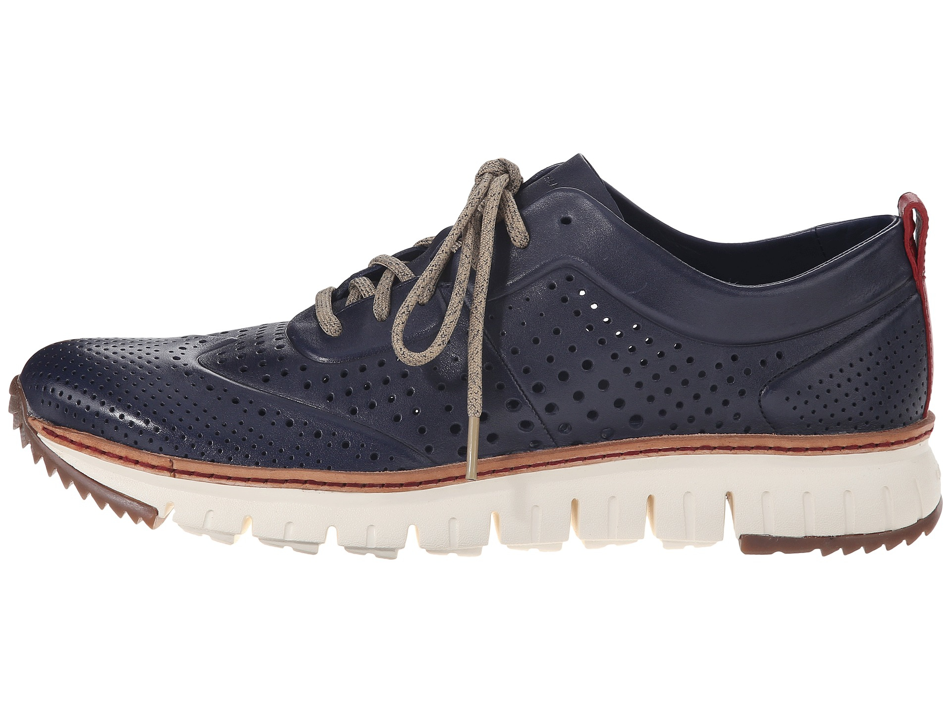 Lyst - Cole Haan Zerogrand Perforated Sneakers in Blue for Men