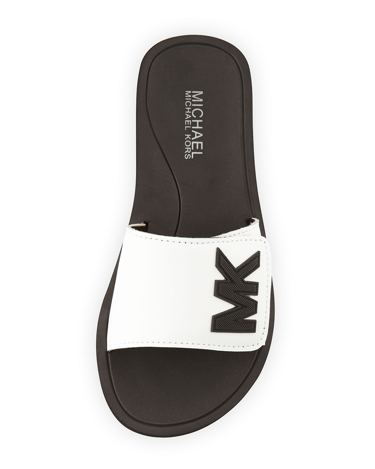 michael kors white slippers
