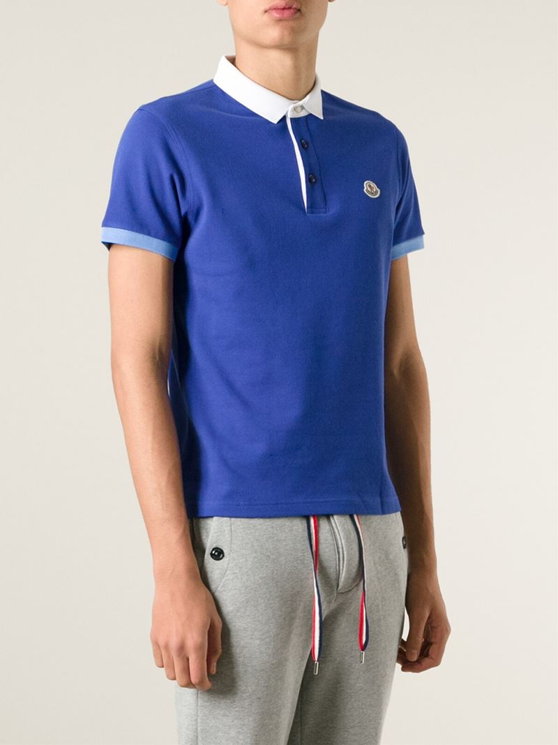 moncler blue polo moncler blue polo