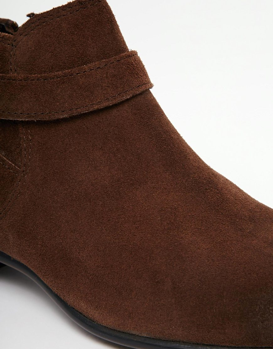 brown chelsea boots asos