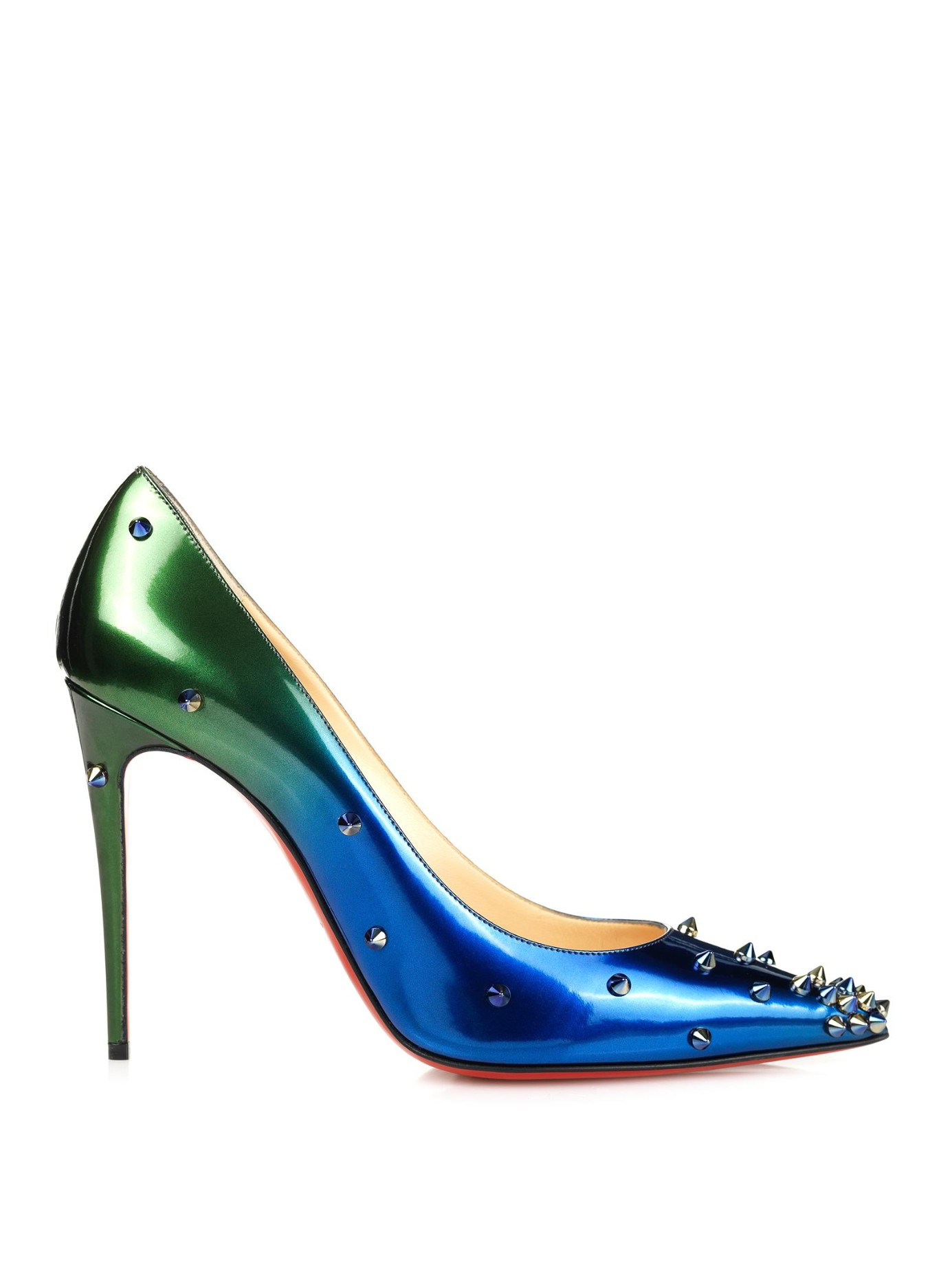 cheap louboutin shoes knockoffs - Christian louboutin Degraspike Embellished Ombr Leather Pumps in ...