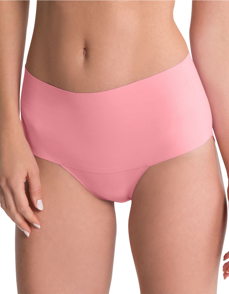 Lyst Spanx HiWaist Shaping Brief Panty in Pink