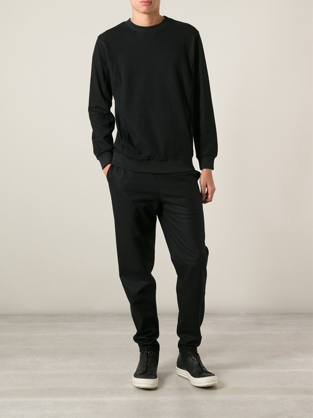 Silent - damir doma Pocket-detail Cotton-blend Sweatshirt in Black for ...