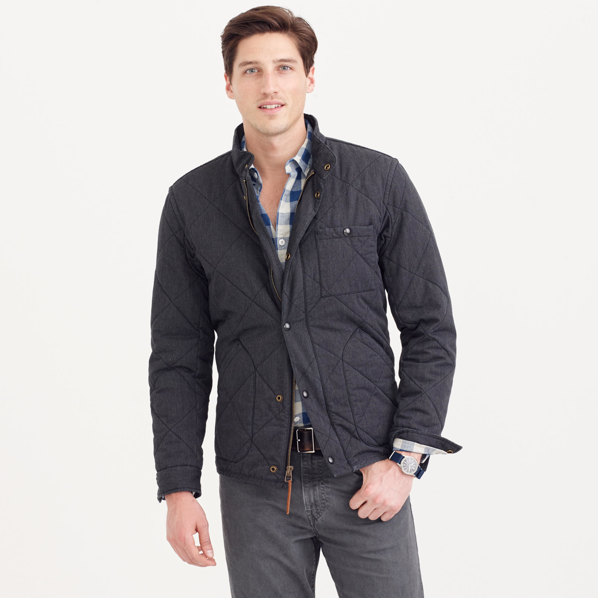 J.crew Sussex Quilted Jacket in Black for Men | Lyst