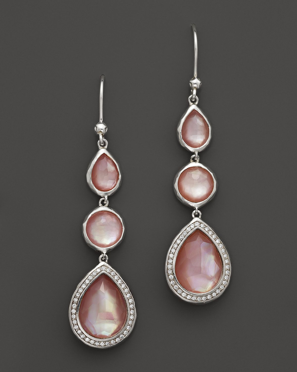 Lyst Ippolita Sterling Silver Stella Drop Earrings In Pink Mother Gallery