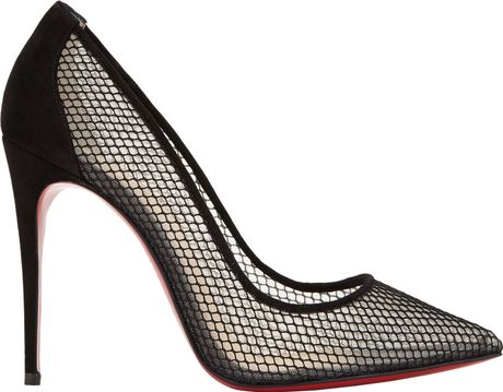 Christian Louboutin Follies Resille Pumps in Black | Lyst