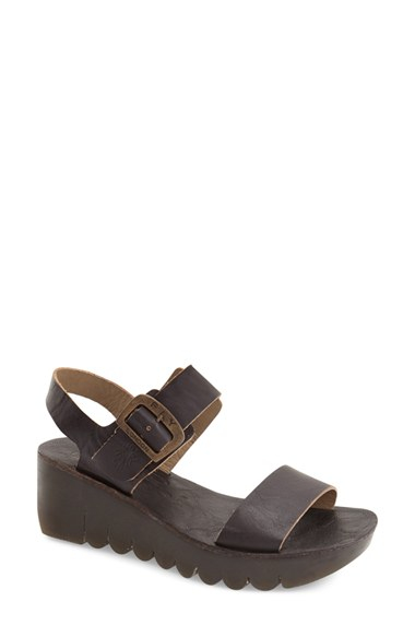 'yost' Brown Lyst Fly London Wedge In Sandal CBoWxrde