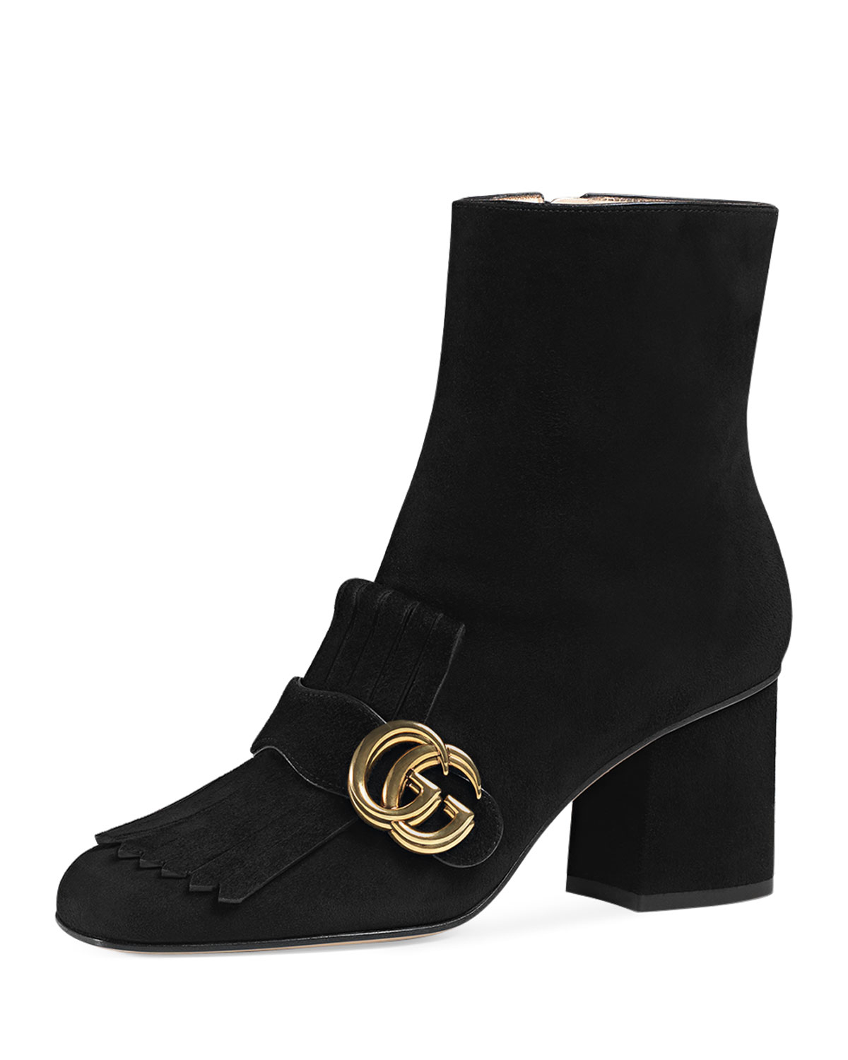 gucci boots with buckle